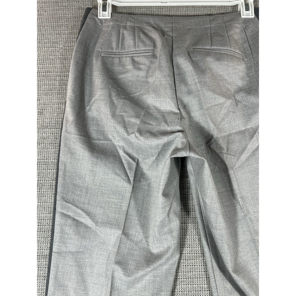 J. Jill Pants Women's 10 Tall Gray  Tuxedo Stripe Straight Leg Heather - Picture 11 of 12